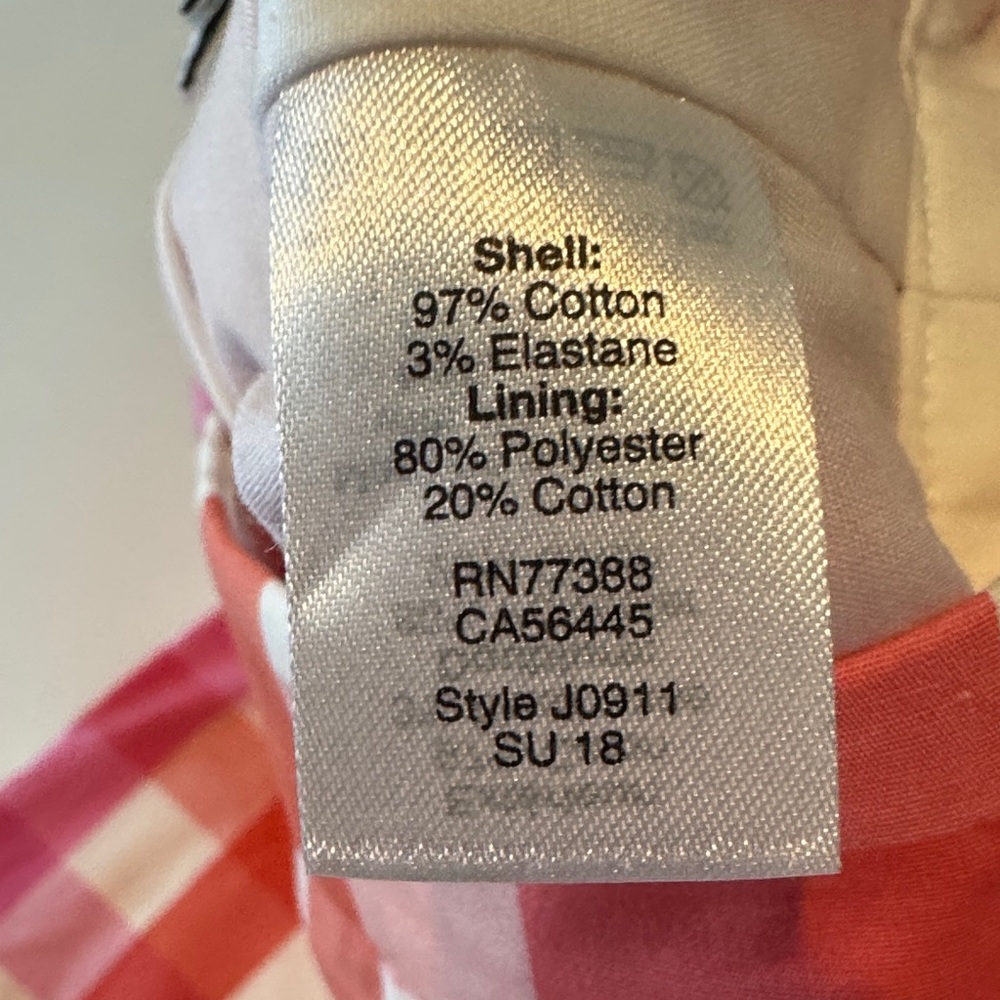 J. Crew Pink & Red Gingham Ruffle Mini Skirt - Picture 3 of 5